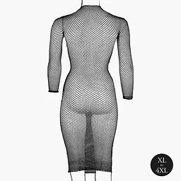 Платье с длинными рукавами Le Désir, Plus Size (черный) - мініатюра 5