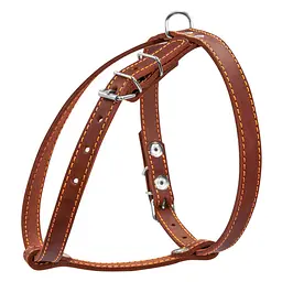 Шлея "CoLLaR" одинарна для малих порід собак (ширина 14мм, А:40-48см, В:43-51см) коричневий - мініатюра 2