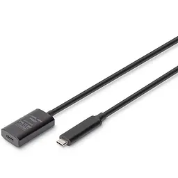 Активный удлинитель USB Type-C Digitus 5m black - мініатюра 1