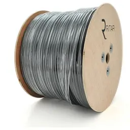 Кабель комбінований Ritar RG59 75 Ом 0,81мм.CU, 64x0.12m CCA, 2x0.5mm2, black, 305м (B305-RG59CU+2x0.5mm C)