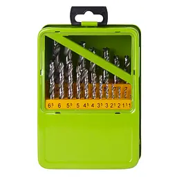 Набір свердел по металу Alloid Building Tools 1-10 мм Р6М5 (DB-19110)
