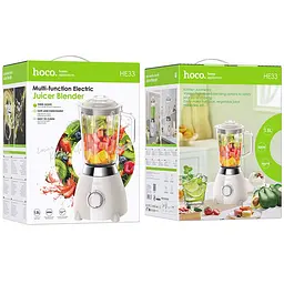 Блендер Hoco HE33 Electric Retro Juicer 500W (1.5L) Milky White - мініатюра 4