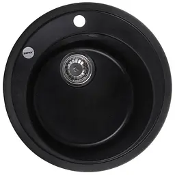 Кухонна мийка Zerix ZS-510R-14 black металік ZX4538, Чорний матовий