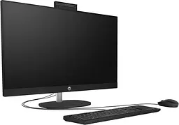 HP Комп'ютер персональний моноблок HP All-in-One 27" FHD IPS AG, Intel U5-125U, 16GB, F512GB, UMA, WiFi, кл+м, DOS, чорний - мініатюра 2