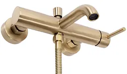Змішувач для ванни Rea Lungo brushed gold настінний REA-B8010, Золотий - мініатюра 8