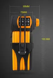 Складаний замок для велосипеда Tonyon TY3876 Велозамок - мініатюра 8