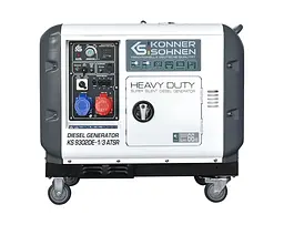 Генератор дизельний Konner&Sohnen 7/7.5 кВт KS 9302DE-1/3 ATSR