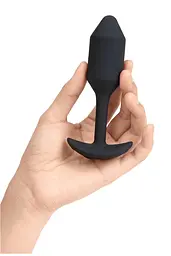 Анальна пробка B-Vibe Vibrating Snug Plug 2, 12.4 см (чорний) - мініатюра 4