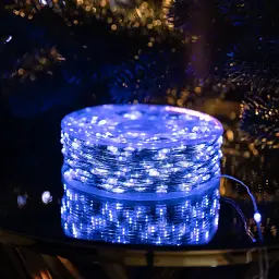 Гірлянда Роса нитка 1000 LED довжина 100 м від мережі, синій GarlandoPro 1000L100MWBL - мініатюра 11
