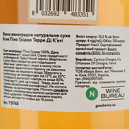 Вино Lunaria Ancestrale Pinot Grigio Terre Di Chieti біле сухе 0.75 л - мініатюра 5