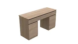 Стіл комп'ютерний Віто 2 Ferrum-decor 750x1400x500 ДСП Дуб Сонома 16 мм (FRD-104833) - мініатюра 5