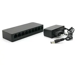Ethernet-комутатор Merlion MG-1008, 8 портів, DC 5 В, 1000 Мбіт/с - мініатюра 1