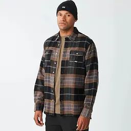 Сорочка Picture Organic Hillsboro XL Чорний-Оливковий