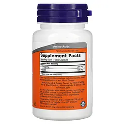 Теанін L-Theanine 200 mg 60 капсул NOW vit0004858 - мініатюра 2