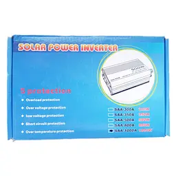 Автомобільний інвертор Solar Power Inverter Himastar 016 c 12V на 220V 1000W модифікована синусоїда Silver, 1 розетка, 1 USB (11059) - мініатюра 5