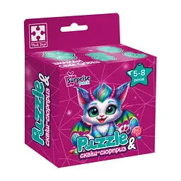 Пазли дитячі з сюрпризом Vladi Toys Кольоровий дракончик 180 дет. Рожевий (IP-177-P-1223)