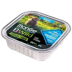 Вологий корм для котів Monge Cat Вwild Gr. Free Wet Adult анчоус з овочами 100 г - мініатюра 2
