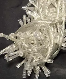 Світлодіодна гірлянда No Brand 160 LED класична 5 мм довжина 8.5 метрів з прозорим проводом, світло біле (1120-03) - мініатюра 2