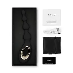 Анальний вібратор LELO Soraya Beads Black, 23,4 см, чорний - мініатюра 5