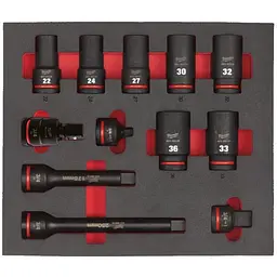Ложемент з головками подовженими ShW 3/4'' SKT Milwaukee, (12шт) (45х536х417мм) для візків