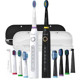 Набір зубних щіток Pecham Black and White Travel Set PC-084 (0290119010100)
