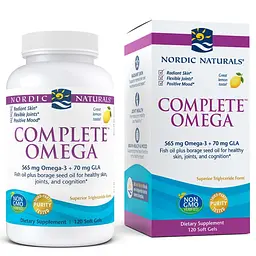 Жирні кислоти Nordic Naturals Complete Omega, 120 капсул лимон