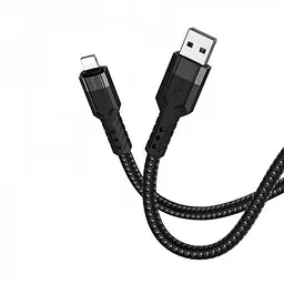 Кабель тато-тато USB - Lightning 1,2m HOCO U110 Чорний
