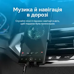Стереоаудіокабель AUX Vention 5 м штекери 3,5 мм TRS на обох кінцях оболонка TPE з бавовняним обплетенням чорний (BAWBJ) - мініатюра 6