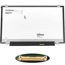 Матриця 14.0 N140FGE-EA2 (1600*900, 30pin(eDP), LED, SLIM, глянець) для ноутбука
