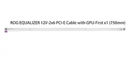 Кабель для відеокарти Asus ROG Equalizer 12V-2x6 ATX 3.1 PCIe 5.1 White (90YE00BP-B0QA00) - мініатюра 7