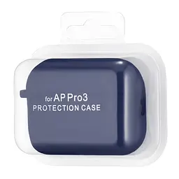 Чохол Silicone Case 2,5mm with microfiber for AirPods Pro 3 Midnight Blue - мініатюра 2