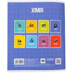 Зошит предметний Kite Cat хімія 48 аркушів клітинка софт тач гібридний лак упаковка 8 шт. (K23-240-22) - мініатюра 7