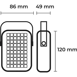 Світильник для знищення комах Eurolamp 5W IP20 TypeC 1200mAh 800V портативний (48) - мініатюра 3