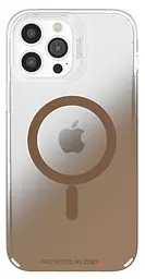 Чохол прозорий протиударний Gear4 Crystal Palace MagSafe для Apple iPhone 13 Pro Max (6.7") Gold - мініатюра 10