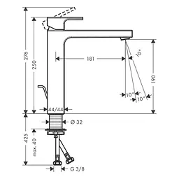 Змішувач для умивальника Hansgrohe Vernis Shape 71562000 хром - мініатюра 2