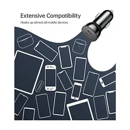 Зарядное устройство для Choetech car 2хUSB-C 40W PD black (TC0008-BK) - миниатюра 6