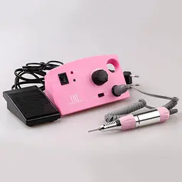 Машинка-фрезер для манікюру педикюру з педаллю Beauty nail 8-1DM/211 30Ват 35т об/хв для корекції штучних нігтів Рожева - мініатюра 9
