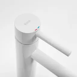 Змішувач для умивальника Rea Lungo високий white REA-B4400, Білий - мініатюра 5