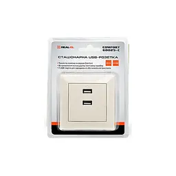 USB розетка REAL-EL Розетка USB (Comfort-60025-C) - мініатюра 3