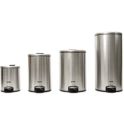 Відро для сміття МVM з кришкою та педаллю 12 л (BIN-16 12L SS) - мініатюра 5