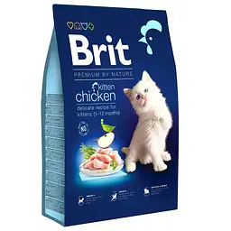 Сухий корм для кошенят Brit Premium by Nature Cat Kitten з куркою 8 кг