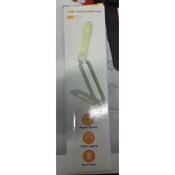 Настільна LED лампа Folding Table LED Lamp 8005 з акумулятором 4 Вт біла - мініатюра 3