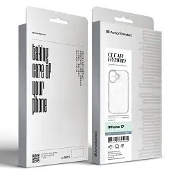 Чохол ArmorStandart Clear Hybrid MagCase для Apple iPhone 17 White - мініатюра 3