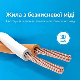 Плаский мережевий патч-корд Vention довжина 2 м Ethernet-кабель штекери RJ45 8P8C з обох боків Cat.8 40 Гбіт/с 2000 МГц теоретичні показники можуть обмежуватися мережевим обладнанням подвійне екранування SSTP чорний (IKCBH) - мініатюра 6