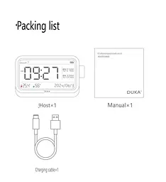 Домашня метеостанція - годинник - термометр гігрометр ATuMan MT2 Multifunctional Thermohygrometer Alarm Clock - мініатюра 9