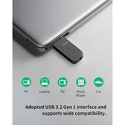 USB флеш-накопичувач Acer UP300 256GB USB 3.2 Black (BL.9BWWA.528) - мініатюра 5