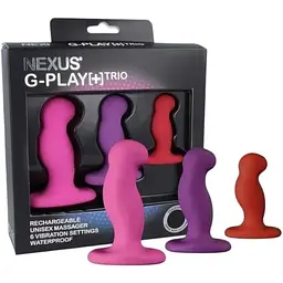 Набір вібромасажерів простати Nexus G-Play Trio Plus максимальний діаметр 2.3-3-3.5 см для новачків