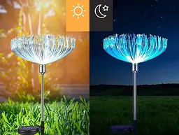 Декоративна садова лампа SuperLED деревце з RGB-підсвіткою 2 шт.  - мініатюра 4