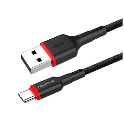Дата кабель USB 2.0 AM to USB-C 1.0m 2.4А black ColorWay (CW-CBUC064-BK)