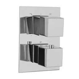 Душова система прихованого монтажу Topaz Odiss To 08117-L03-Termostat Smart box, Хром - мініатюра 2